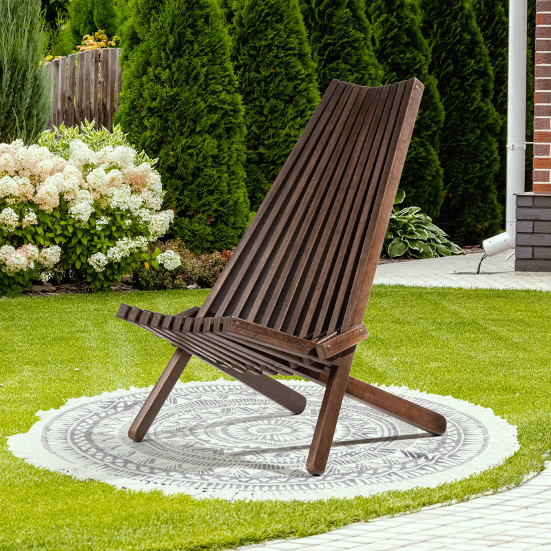 Red Barrel Studio® Jahvion Eucalyptus Wooden Folding Portable